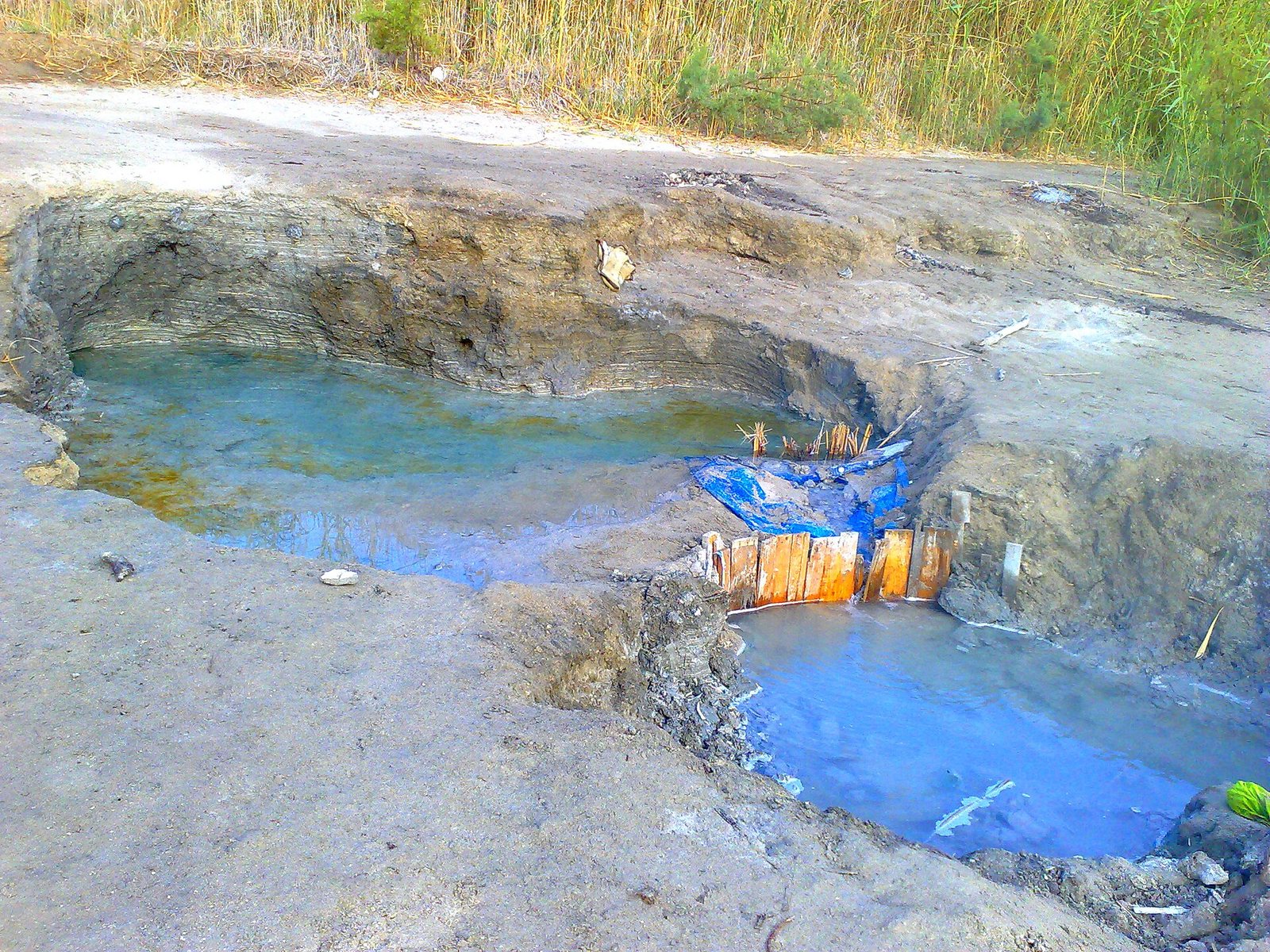 Sinkholes near the Dead Sea